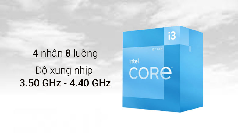 Bộ vi xử lý Intel Core i3 12300| Độ xung nhịp 