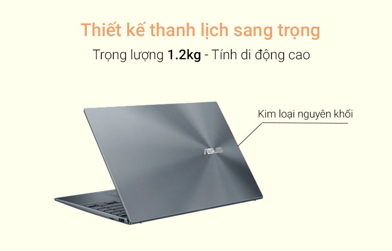 Laptop ASUS ZenBook UX325EA-KG658W| Thiết kế thanh lịch sang trọng
