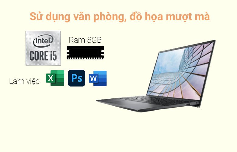 Laptop Dell Vostro 13 5310 (YV5WY5) | Hiệu năng mạnh mẽ