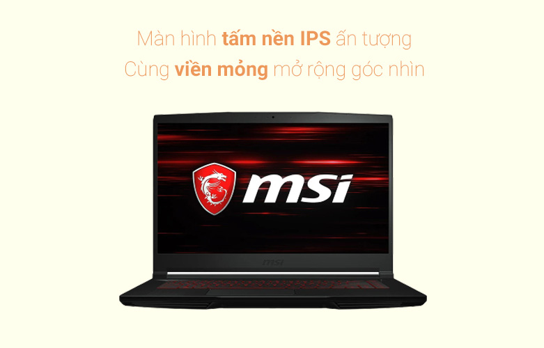 Laptop MSI GF63 Thin 10SC (804VN) | Màn hình chất lượng cao