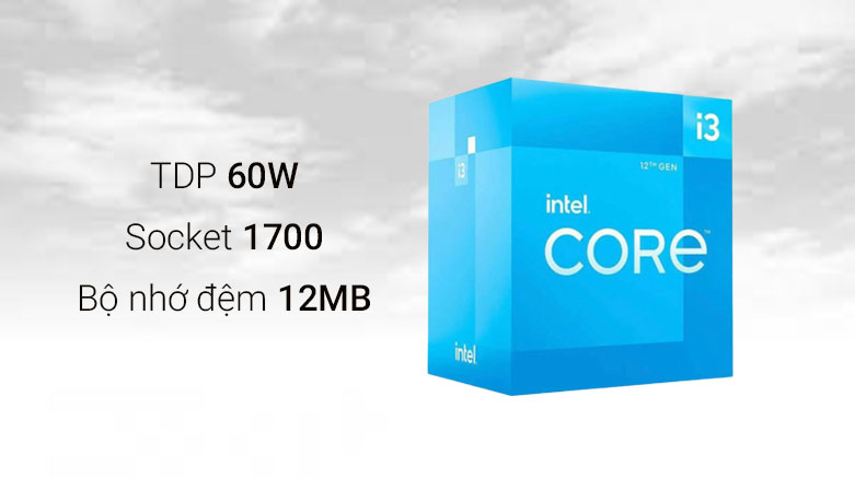 Bộ vi xử lý Intel Core i3 12300| Bộ nhớ đệm 12MB