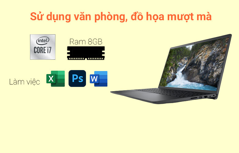 Laptop Dell Vostro 15 3510 (7T2YC3) | Hiệu năng mạnh mẽ