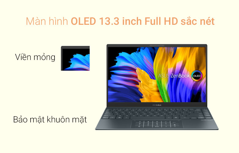 Laptop ASUS ZenBook UX325EA-KG658W| Màn hình sắc nét