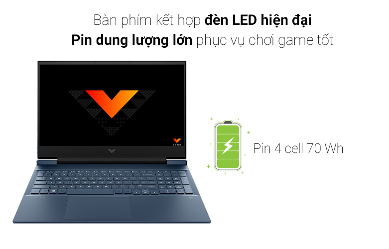 Laptop HP VICTUS 16-d0202TX 4R0U4PA | Pin dung lượng cao