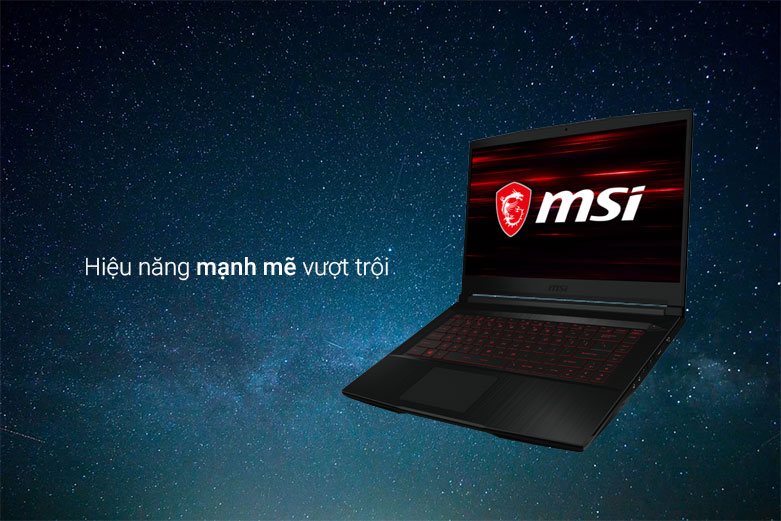 Máy tính xách tay/ Laptop MSI GF63 Thin 11UC-441VN (i7-11800H) (Đen) | hiệu năng mạnh mẽ vượt trội