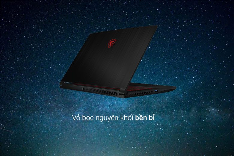 Máy tính xách tay/ Laptop MSI GF63 Thin 11UC-441VN (i7-11800H) (Đen) | vỏ bọc nguyên khối bền bỉ