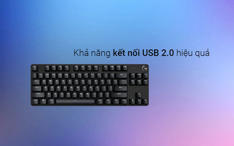 Bàn phím cơ Logitech G413 SE TKL (Tactile Switch) | Khả năng kết nối USB 2.0 hiệu quả