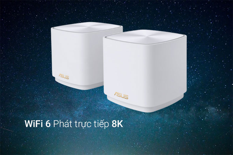 Thiết bị mạng/Router Wifi ASUS XD4 (W- 3 pack) | WiFi 6 Phát trực tiếp 8K