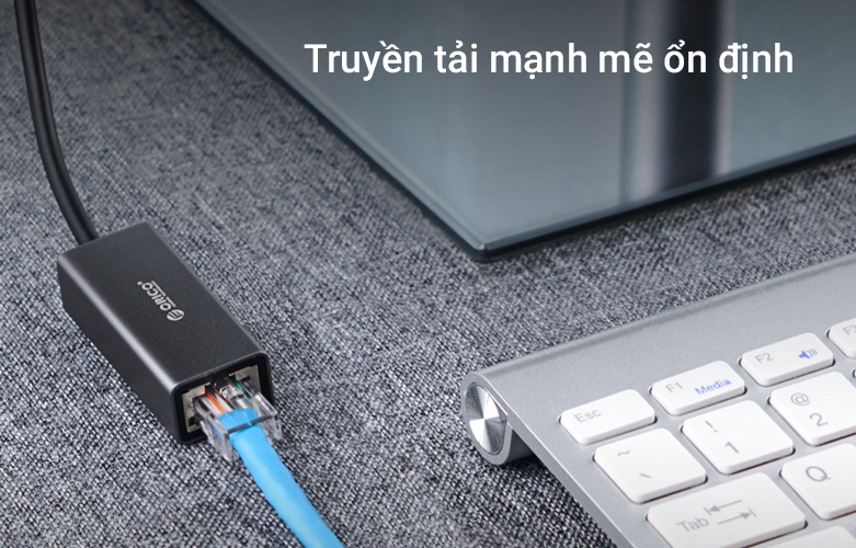 Bộ chuyển TypeC sang LAN ORICO XC-R45-BK (Đen) | Truyền tải mạnh mẽ đáp ứng nhu cầu sử dụng cao