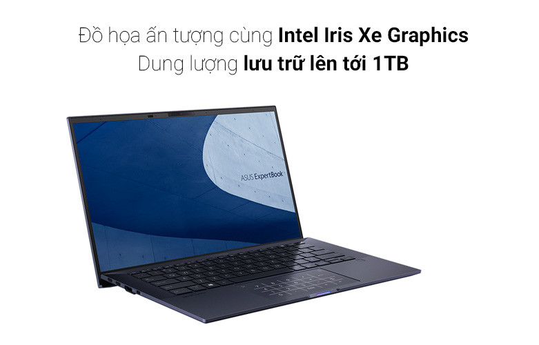 Laptop ASUS B9400CEA (KC1258W) | Đồ họa ấn tượng