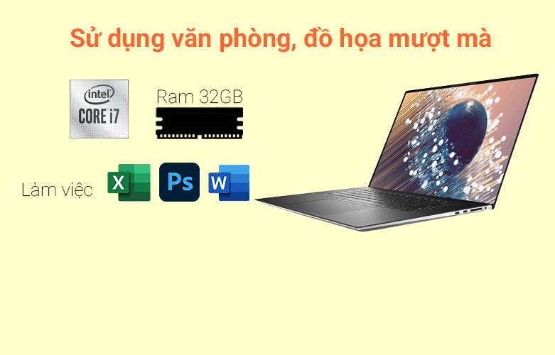 Laptop Dell XPS 17 (XPS7I7001W1) | Cấu hình mạnh mẽ