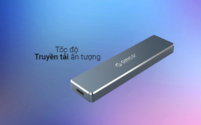 Hộp ổ cứng SSD M.2 Sata Type C ORICO PVM2F-C3-GY | Tốc độ truyền tải ấn tượng