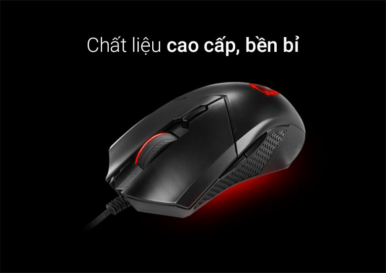 Chuột gaming MSI Clutch GM08 (Đen) | Chất liệu cao cấp