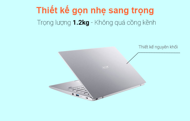 Laptop Acer Swift 3 SF314-43-R52K | THiết kế gọn nhẹ