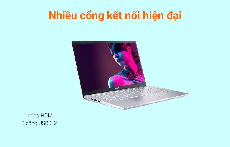 Laptop Acer Swift 3 SF314-43-R52K  | kết nối đa năng