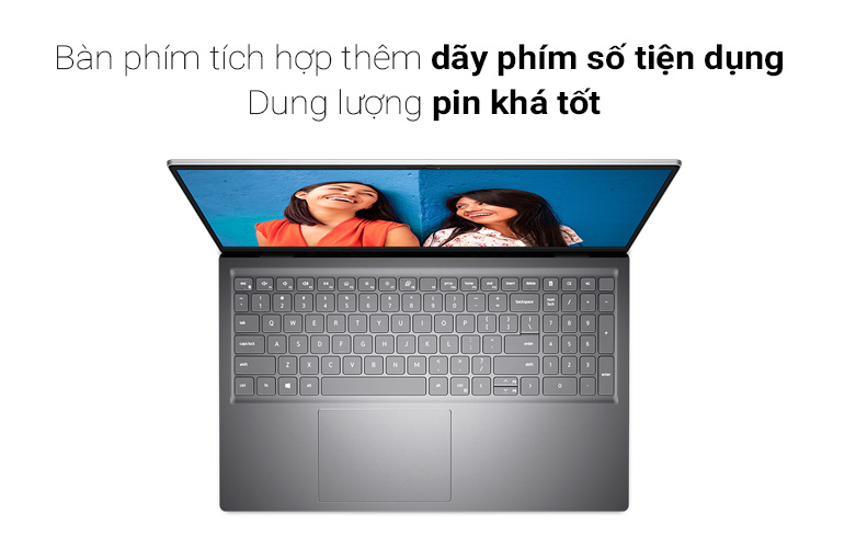 Laptop Dell Inspiron 5515 (N5R75700U104W1)  | Bàn phím trang bị dãy phím số