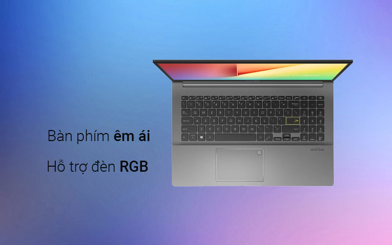 Laptop Asus S533EA-BN462W (i5-1135G7) (Đen)| Bàn phím êm ái