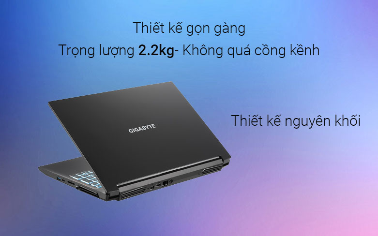 Laptop Gigabyte G5 GD-51S1123SO | Thiết kế gọn gàng