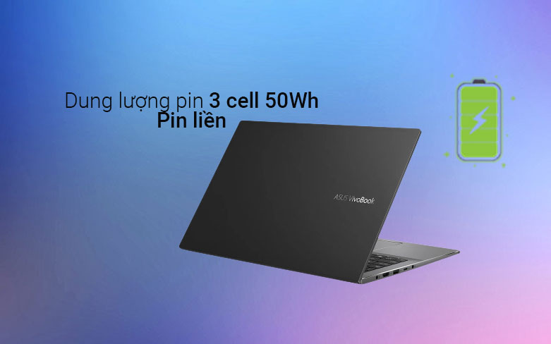 Laptop Asus S533EA-BN462W (i5-1135G7) (Đen)| Dung lượng pin 3 cell