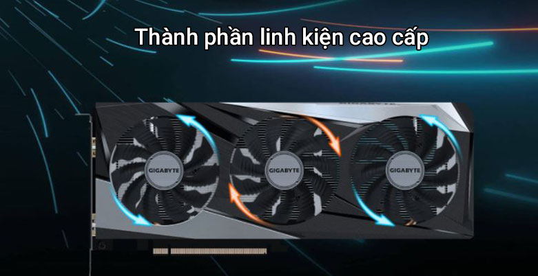 VGA Gigabyte Radeon RX 6500 XT GAMING OC 4GB GDDR6| Thành phần linh kiện cao cấp