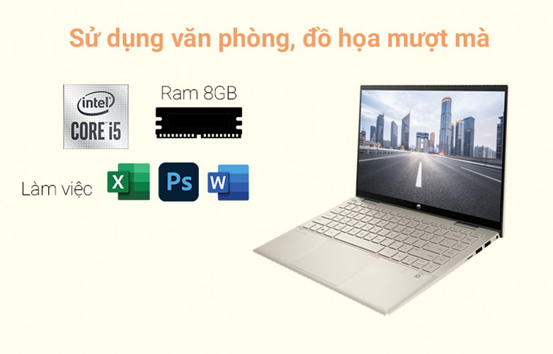 Laptop HP Pavilion X360 14-dy0168TU (4Y1D3PA) | Hiệu năng mạnh mẽ