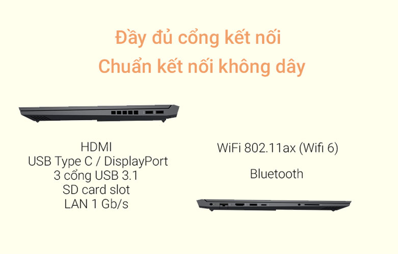 Laptop HP VICTUS 16-e0177AX (4R0U9PA) | Đa dạng cổng kết nối