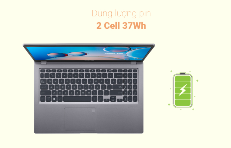 Laptop Asus Vivobook X515EA-BQ2351W | Dung lương pin cao