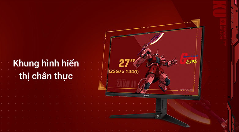 Màn hình LCD ASUS VG27AQGL1A| Khung hình hiển thị chân thực 