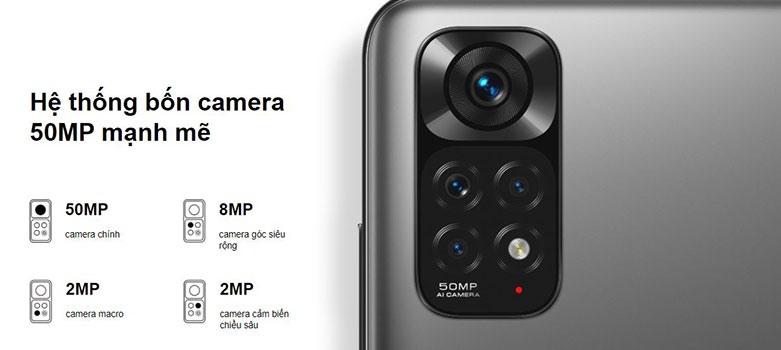 Điện thoại Xiaomi Redmi Note 11 | Camera cao cấp
