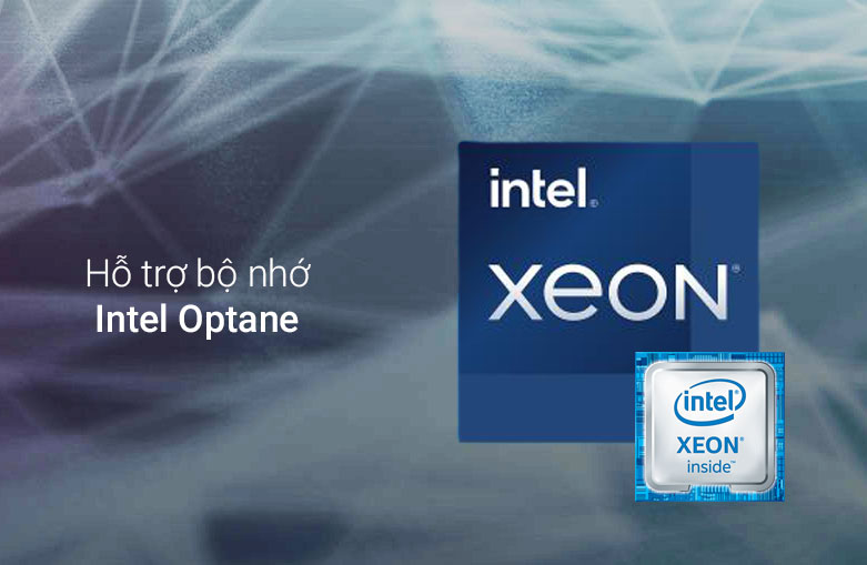 CPU Intel Xeon E-2246G Processor| Hỗ trợ bộ nhớ Intel Optane