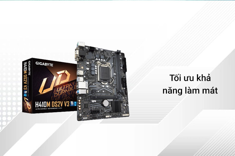 Mainboard Gigabyte H410M-DS2V V3| Tối ưu khả năng làm mát