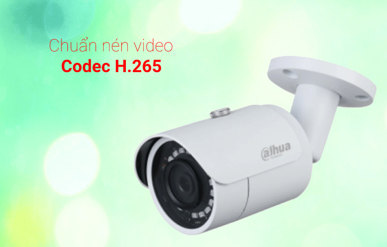 Camera Dahua DH-IPC-HFW1230S-S5| Chuẩn nénn H.265