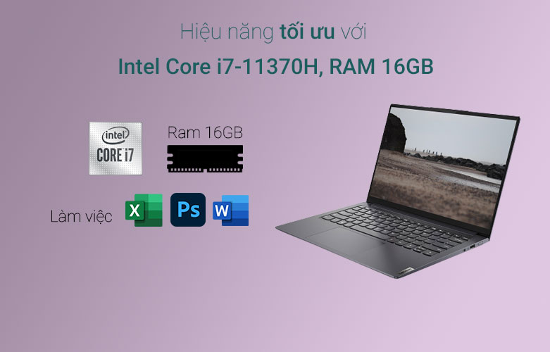 Laptop Lenovo Yoga Slim 7 Pro 14IHU5 O-82NH008TVN | Hiệu năng mạnh mẽ