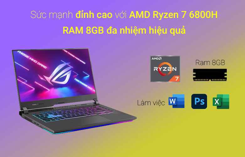 Laptop Asus ROG Strix G G513RC-HN038W | Cấu hình đa dạng