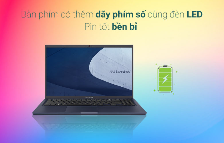 Laptop ASUS Expert Book B1500CEAE-EJ2646T | Bàn phím có đèn led