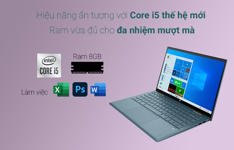 Laptop HP Pavilion X360 14-dy0077TU 46L95PA | Hiệu năng đa dạng