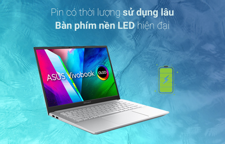 Laptop ASUS Vivobook Pro M3401QA-KM025W| Bàn phím led pin lâu