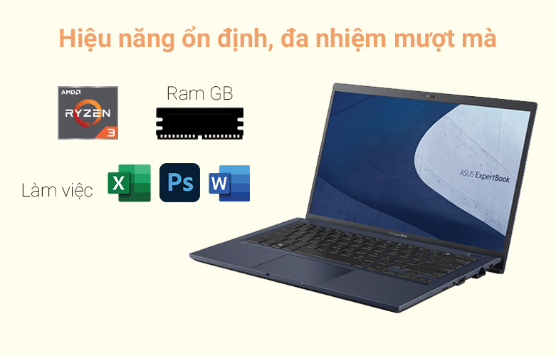 Laptop ASUS Expert Book L1400CDA-EK0490T 90NX03W1-M05420 | Hiệu năng ổn định