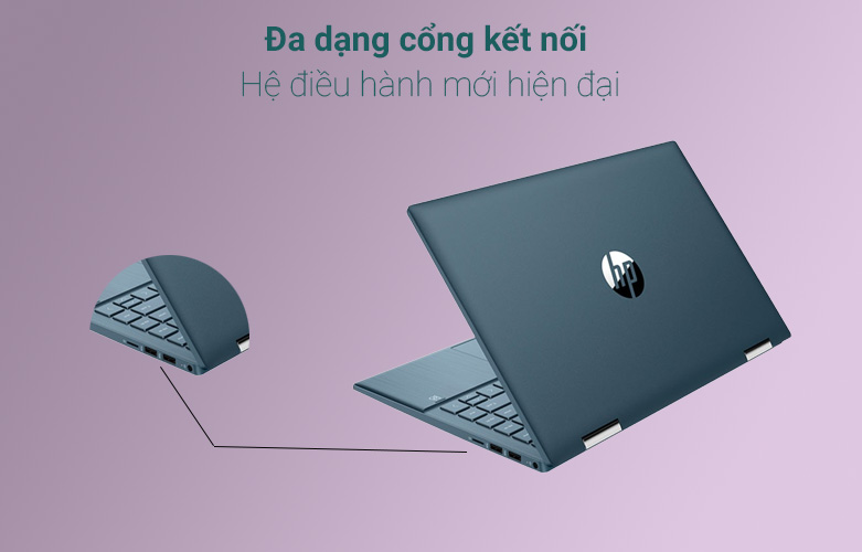 Laptop HP Pavilion X360 14-dy0077TU 46L95PA | Đa dạng cổng kết nối