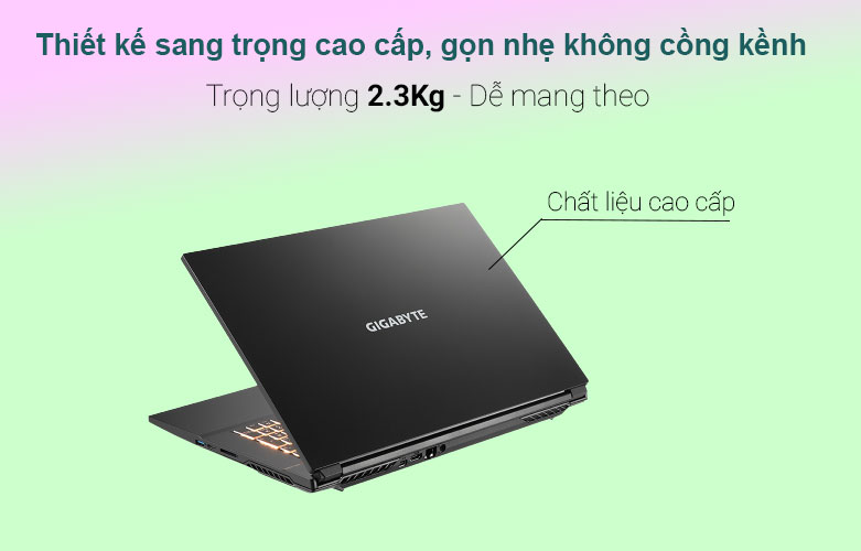 Laptop Gigabyte G7 MD-71S1123SO | Thiết kế sang trọng