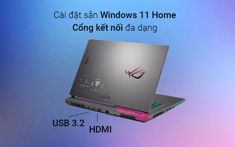 Laptop Asus ROG Strix G G513RC-HN090W | Đa dạng cổng kết nối