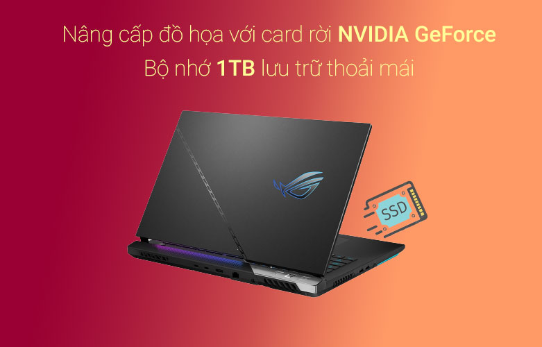 Laptop Asus ROG Strix Scar G733ZX-LL016W | Bộ nhớ lưu trữ cao