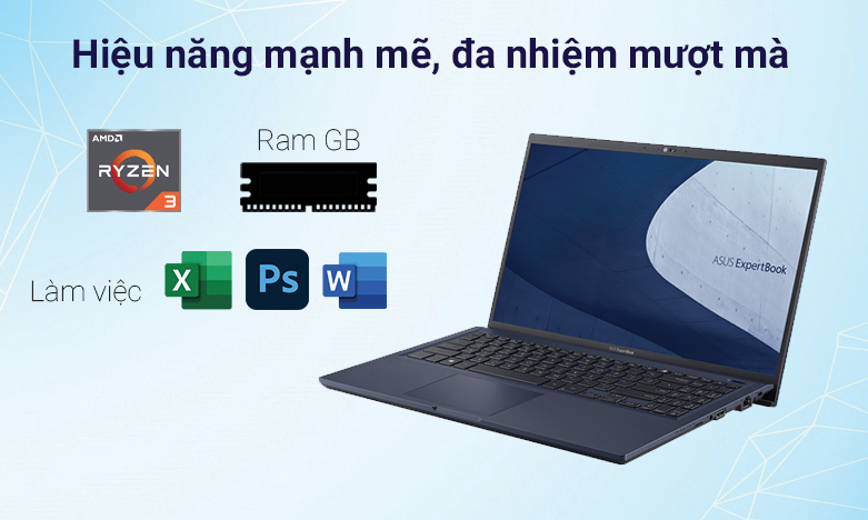 Laptop ASUS ExpertBook L1500CDA-EJ0531T 90NX0401-M05630 | Hiệu năng mạnh mẽ