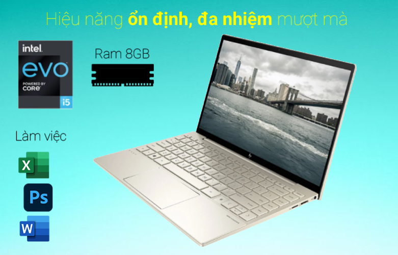 Laptop HP Envy 13-ba1536TU 4U6M5PA | Hiệu năng ổn định