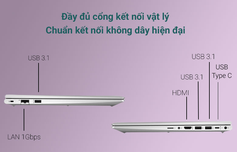 Laptop HP Probook 450 G8 (51X27PA) | Đa dạng cổng kết nối