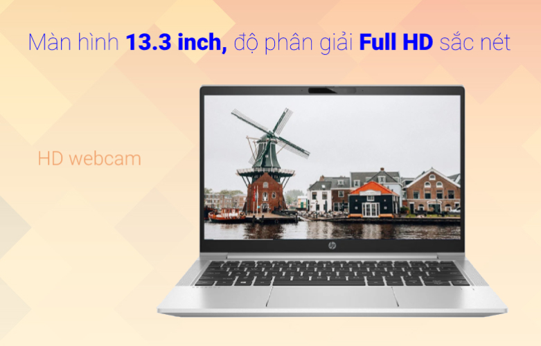 Laptop HP Probook 430 G8 614K9PA | Màn hình sắc nét full HD