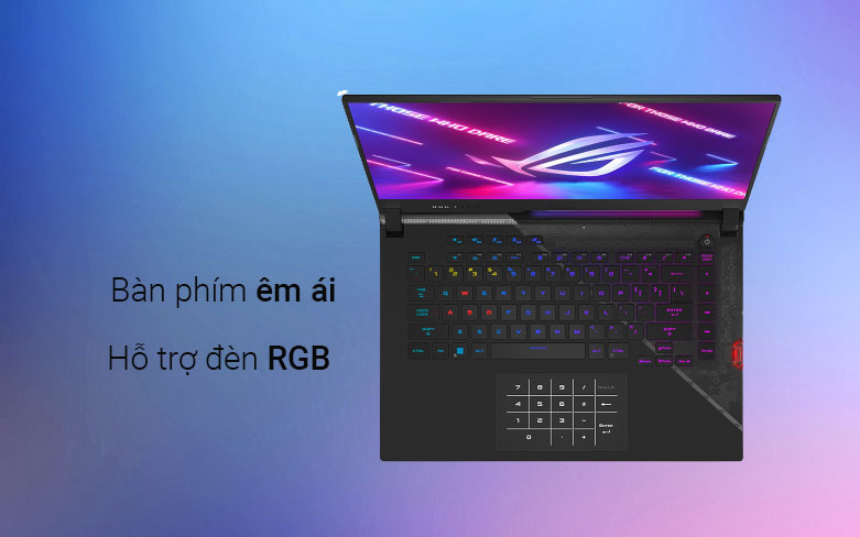 Laptop Asus ROG Strix SCAR G533ZM-LN013W (i7-12700H) | Bàn phím êm ái