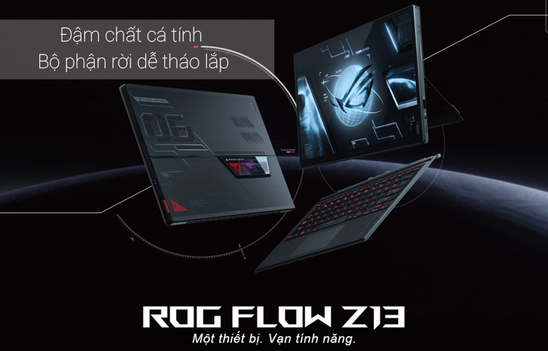 Laptop ASUS ROG Flow Z13 GZ301ZC-LD110W | Dễ dàng tháo rời các bộ phận