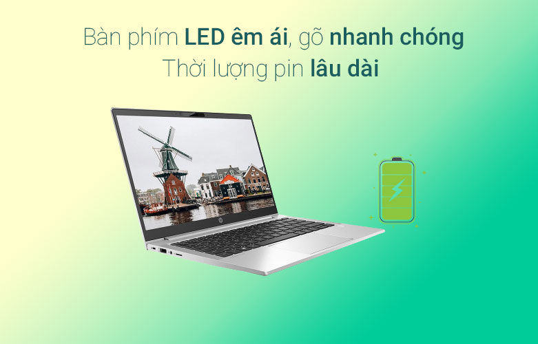 Laptop HP Probook 430 G8 (614K6PA) | Bàn phím led êm ái