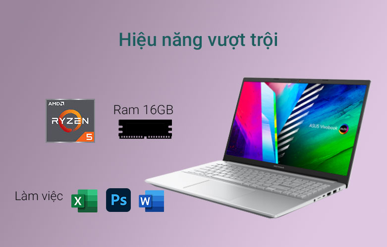 Laptop ASUS Vivobook Pro M3500QC-L1388W | Hiệu năng vượt trội